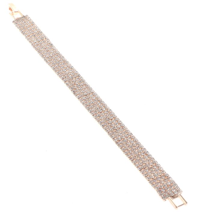Rhinestone Latch Bracelet 