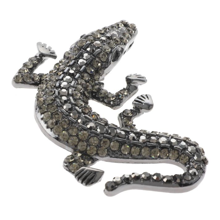 Medium Size Crystal Alligator Pin