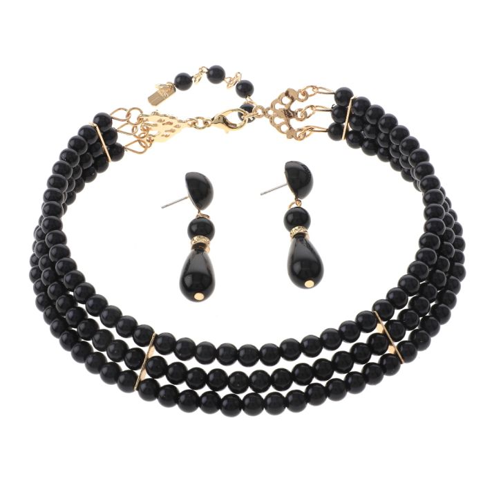Synthetic Pearl Choker Set 