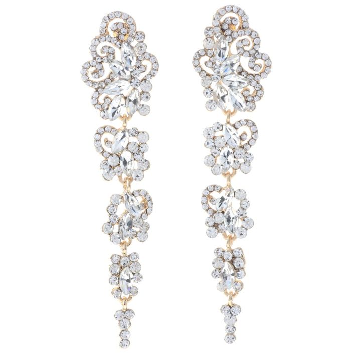 Crystal Rhinestone Post Earrings