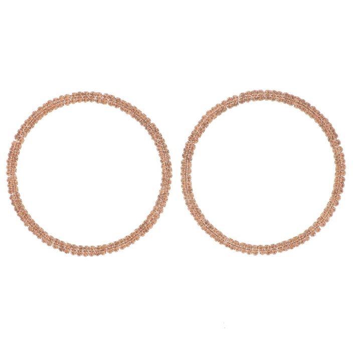 Rhinestone Hoop Earrings