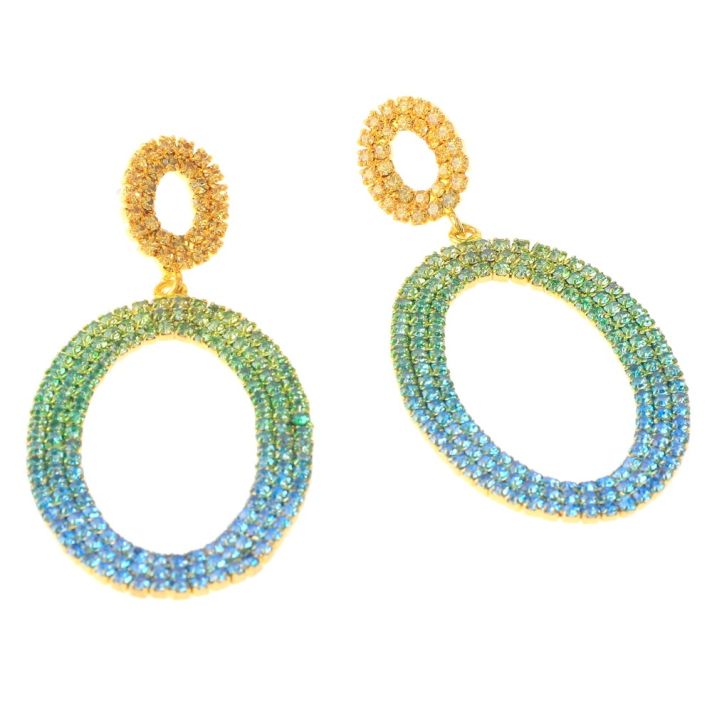 Rhinestone Post Earrings