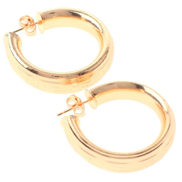 Gold Plated Hoop Earrings