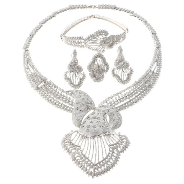 Silver Plated Necklace Set