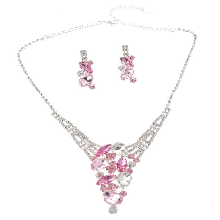 Rhinestone Necklace Set 