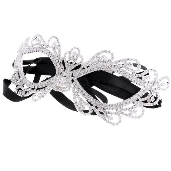 Fashion Rhinestone Evening Mask 