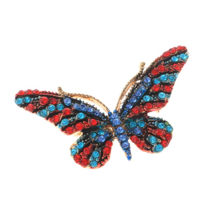 Crystal Butterfly Brooch