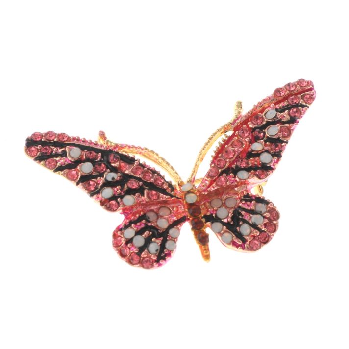 Crystal Butterfly Brooch