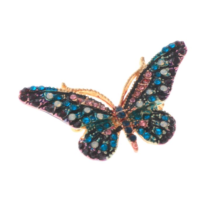 Crystal Butterfly Brooch