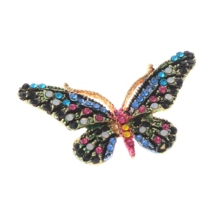 Crystal Butterfly Brooch