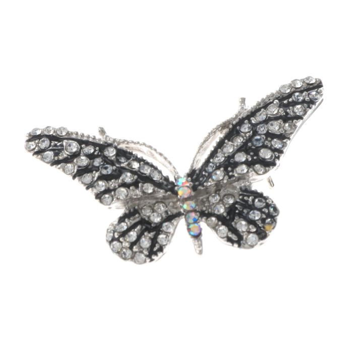 Crystal Butterfly Brooch