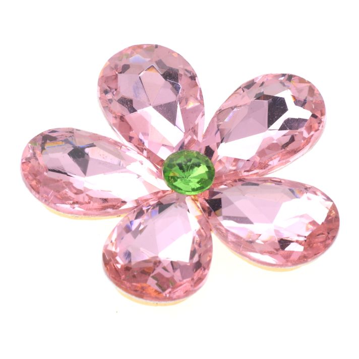 Crystal Flower Brooch