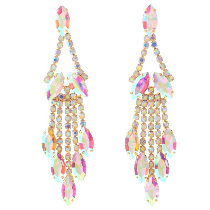 Crystal Chandelier Post Earrings