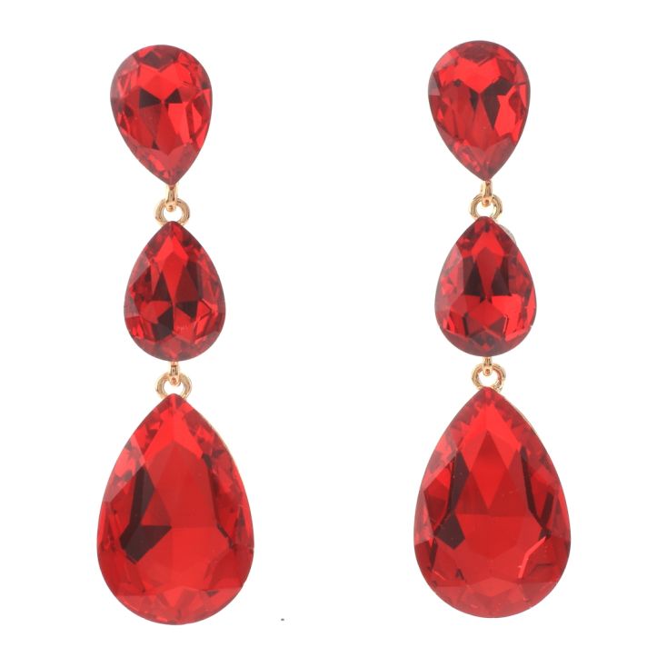 Crystal Rhinestone Drop Earrings