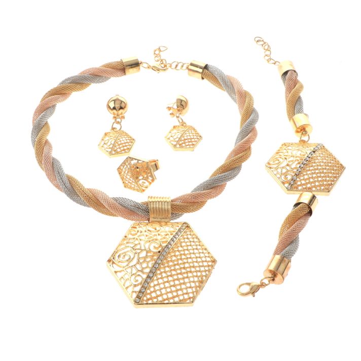 Gold Plated Necklace Set