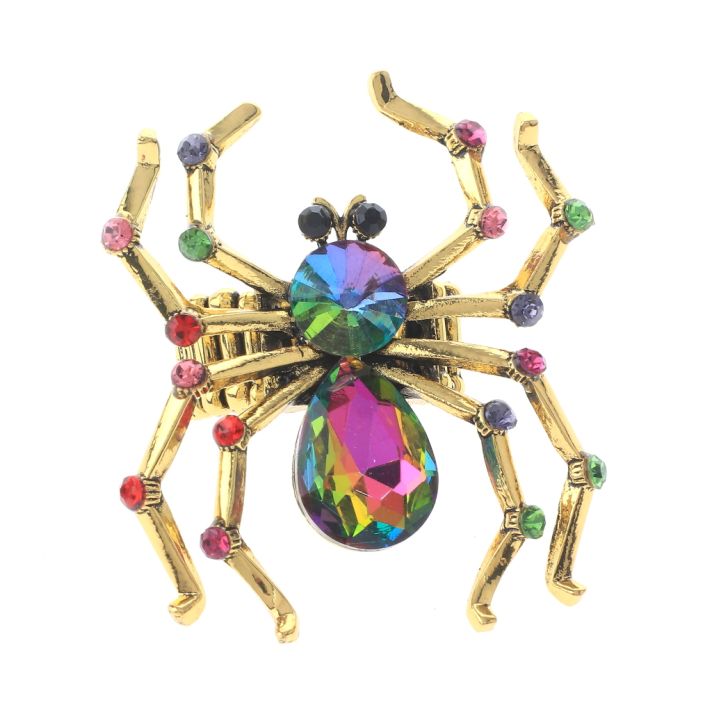 Crystal Spider Stretch Ring