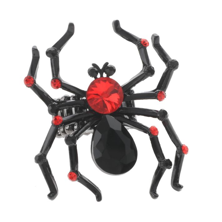 Crystal Spider Stretch Ring