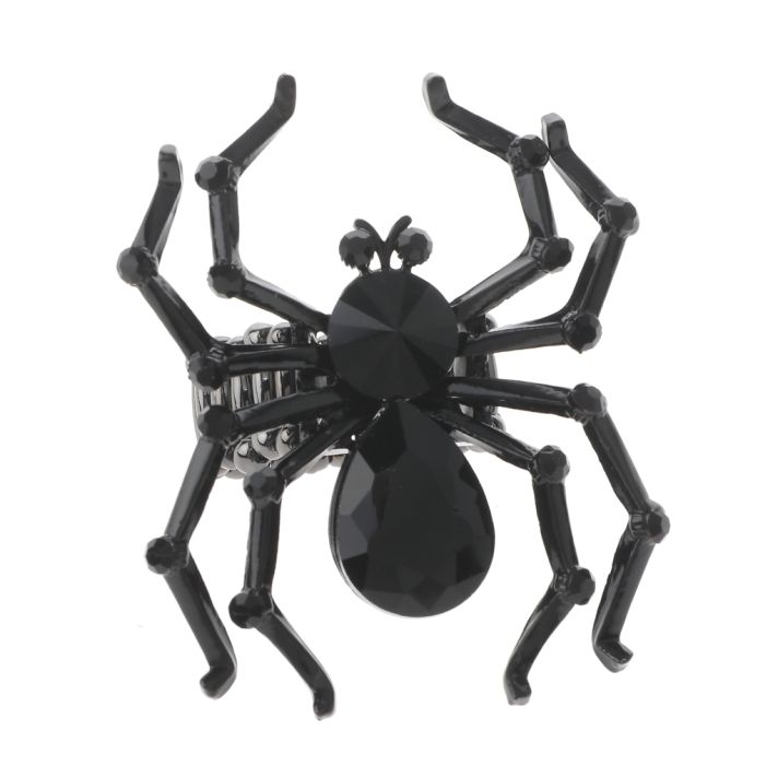 Crystal Spider Stretch Ring
