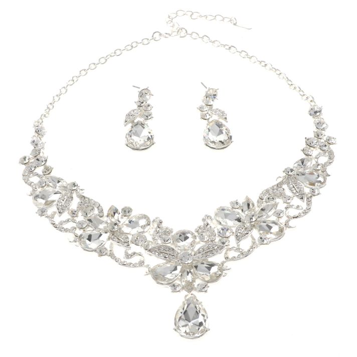 Rhinestone Necklace Set 