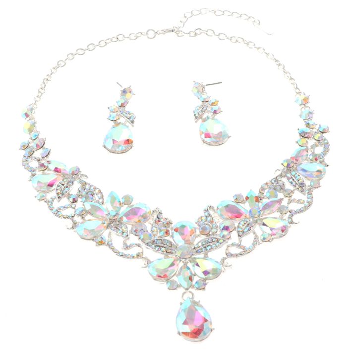 Rhinestone Necklace Set 