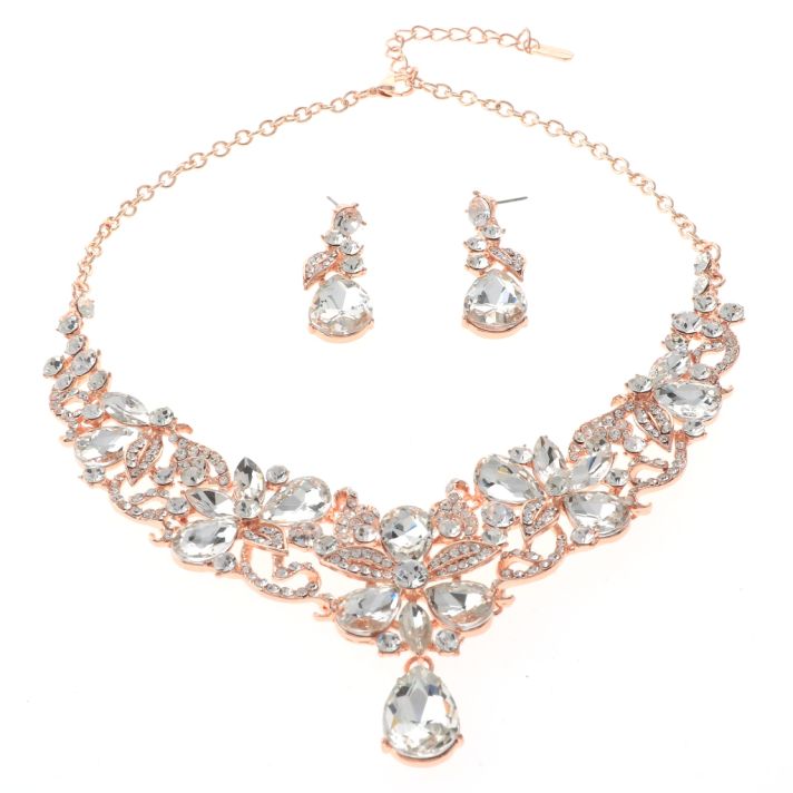 Rhinestone Necklace Set 