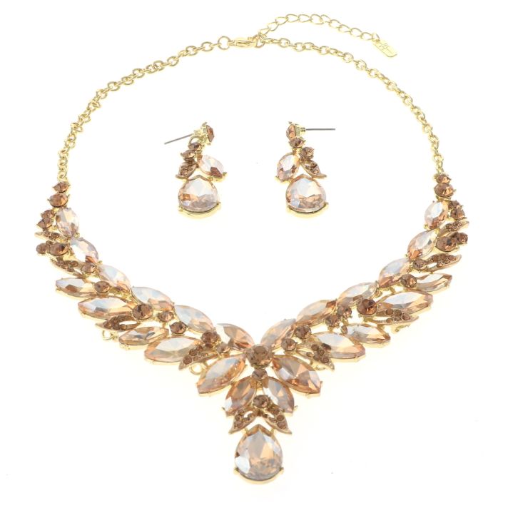 Rhinestone Necklace Set 