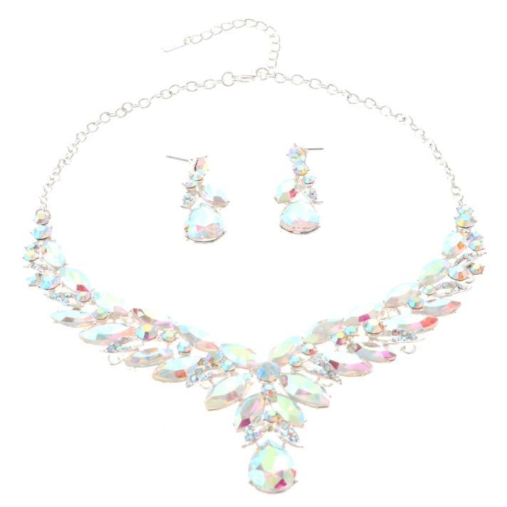 Rhinestone Necklace Set 