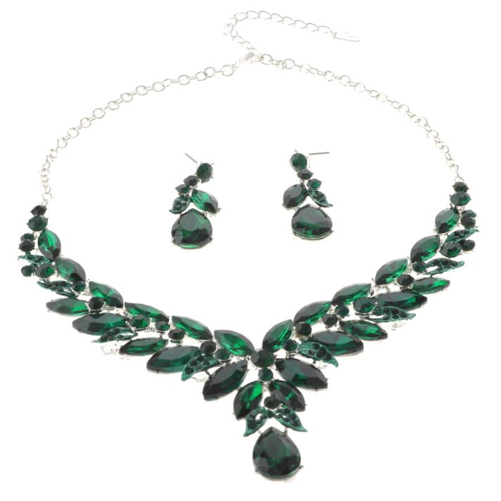 Rhinestone Necklace Set 