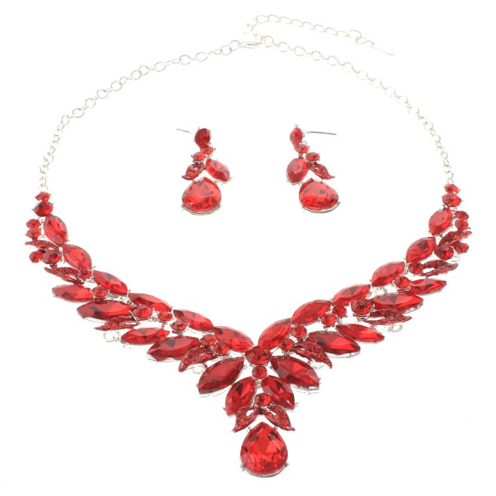 Rhinestone Necklace Set 