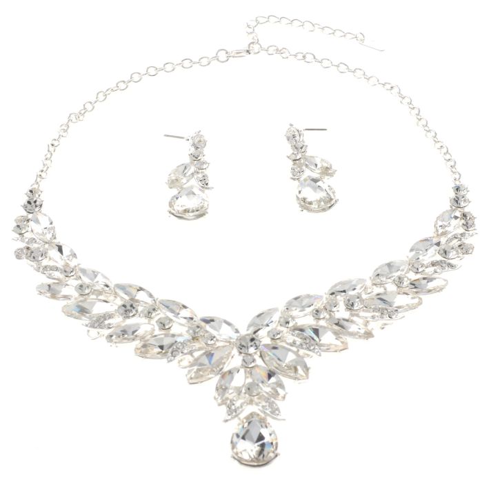 Rhinestone Necklace Set 