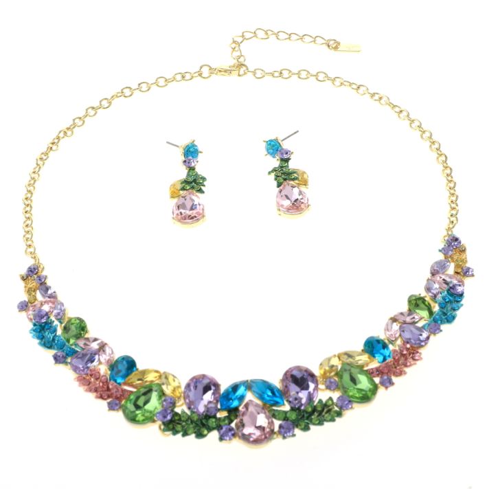Rhinestone Necklace Set 