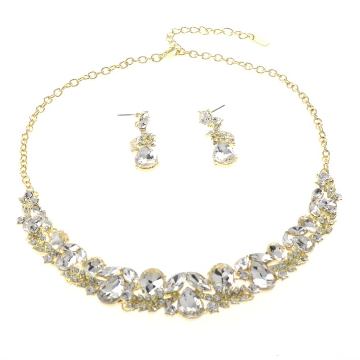 Rhinestone Necklace Set 