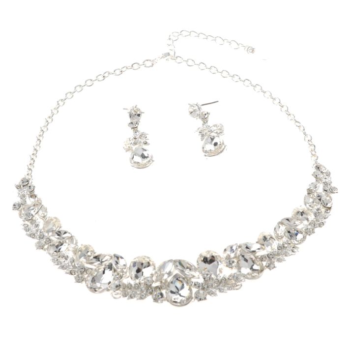 Rhinestone Necklace Set 