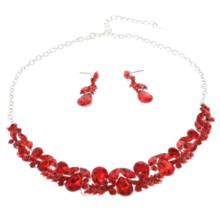 Rhinestone Necklace Set 
