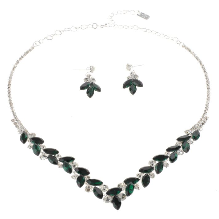 Rhinestone Necklace Set 