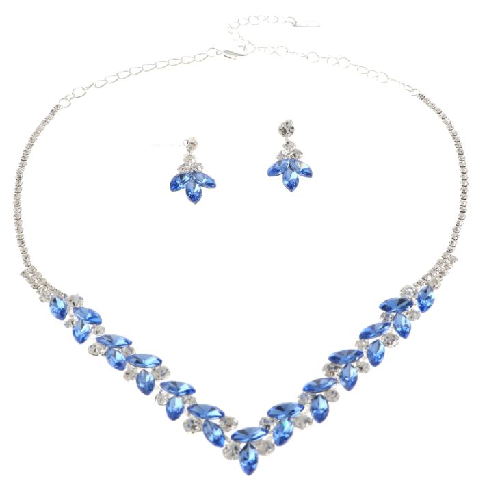 Rhinestone Necklace Set 