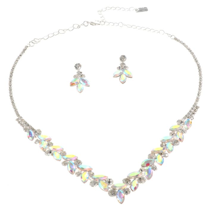 Rhinestone Necklace Set 
