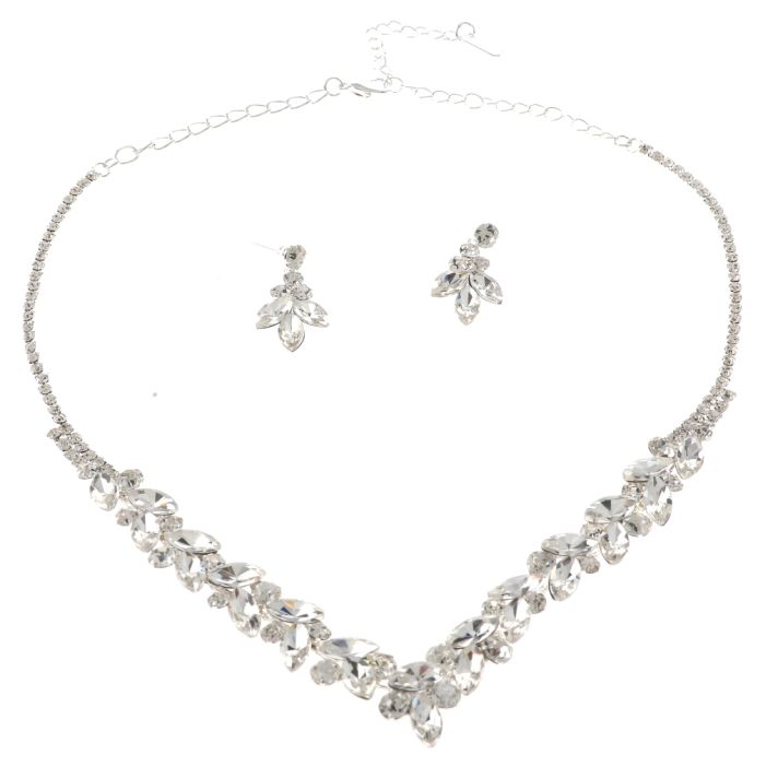 Rhinestone Necklace Set 