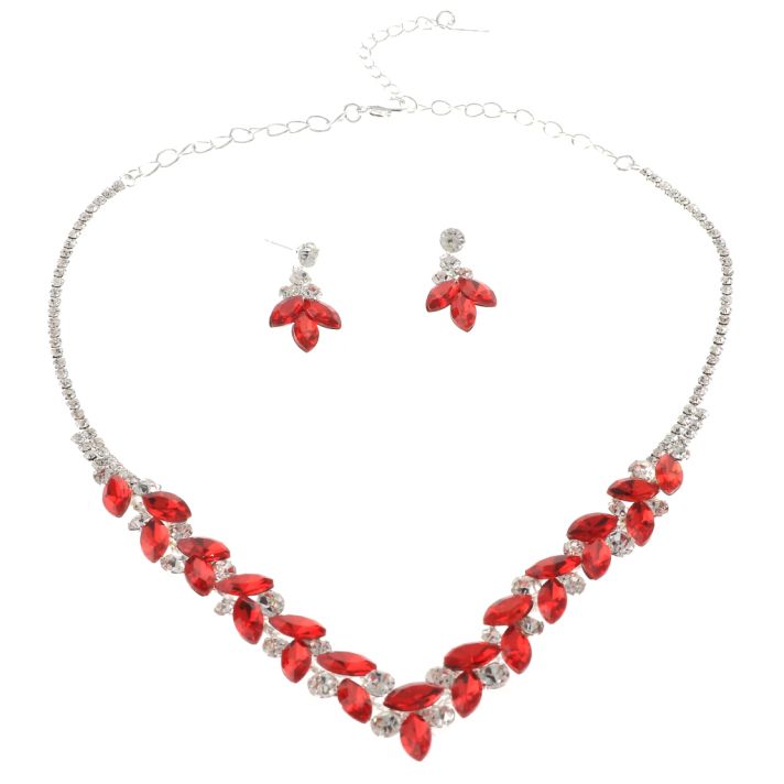 Rhinestone Necklace Set 