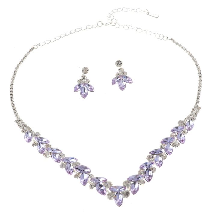 Rhinestone Necklace Set 