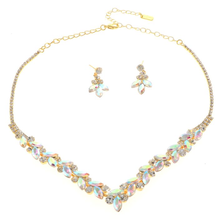 Rhinestone Necklace Set 