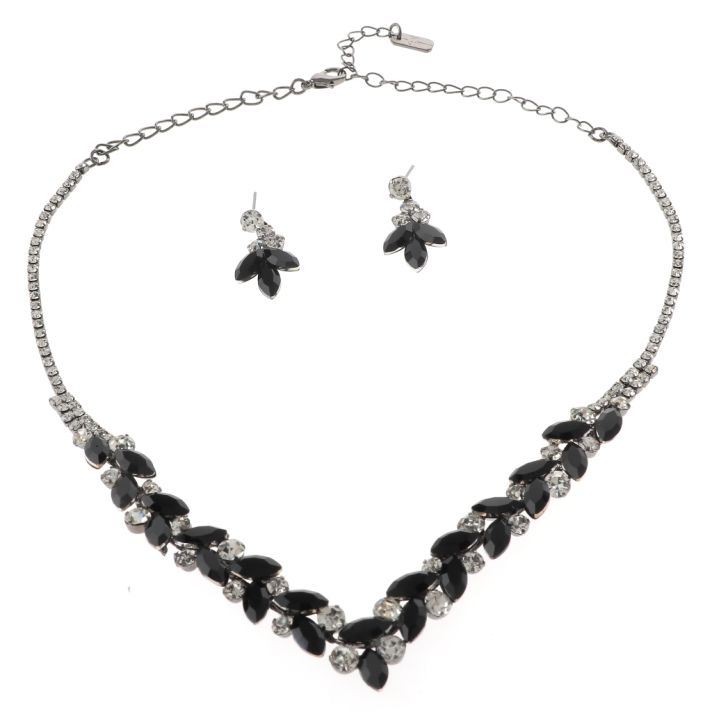 Rhinestone Necklace Set 