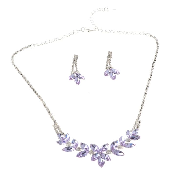 Rhinestone Necklace Set 