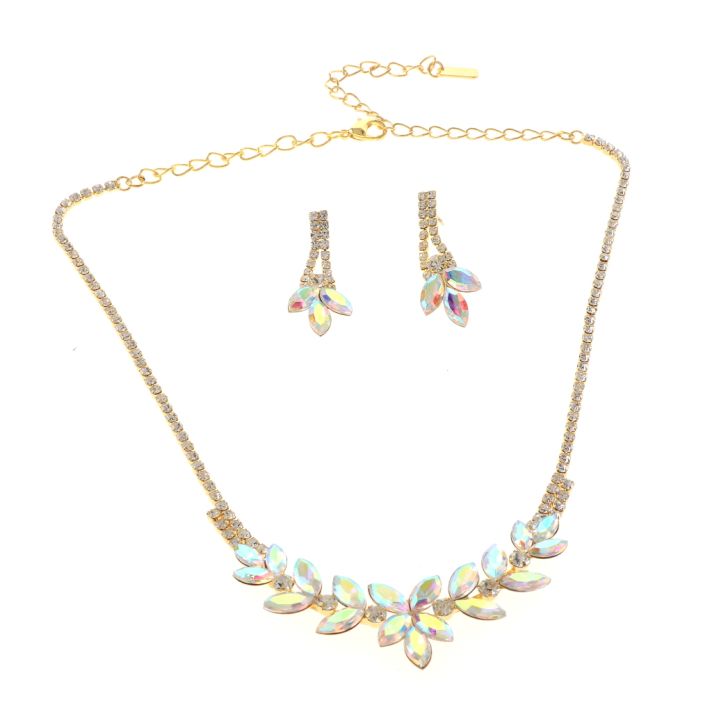 Rhinestone Necklace Set 