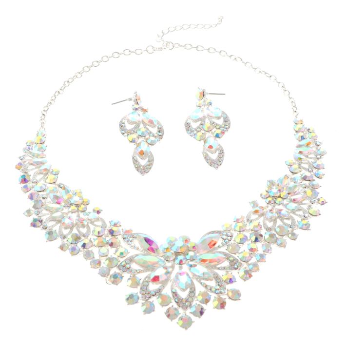 Rhinestone Necklace Set 
