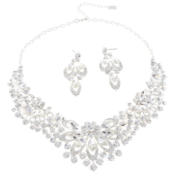 Rhinestone Necklace Set 