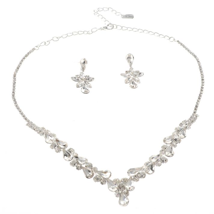Rhinestone Necklace Set 