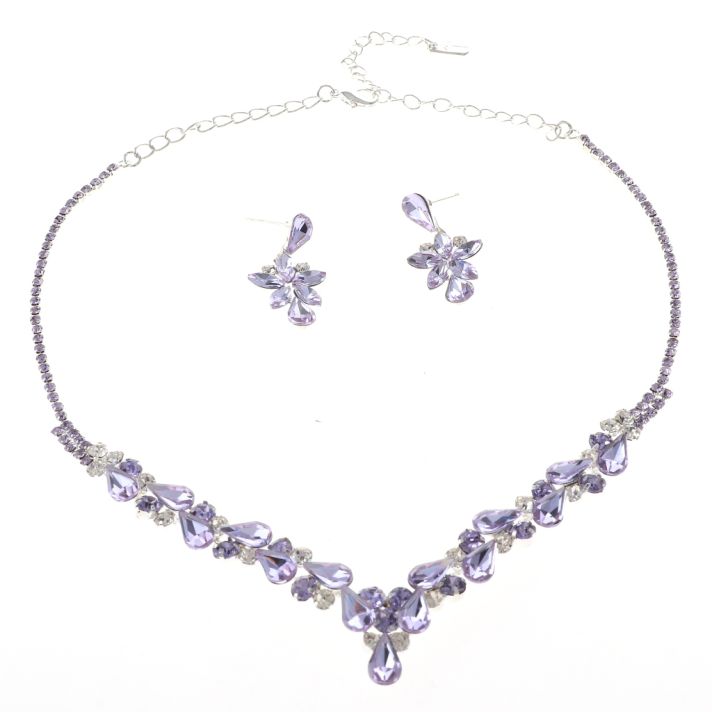 Rhinestone Necklace Set 