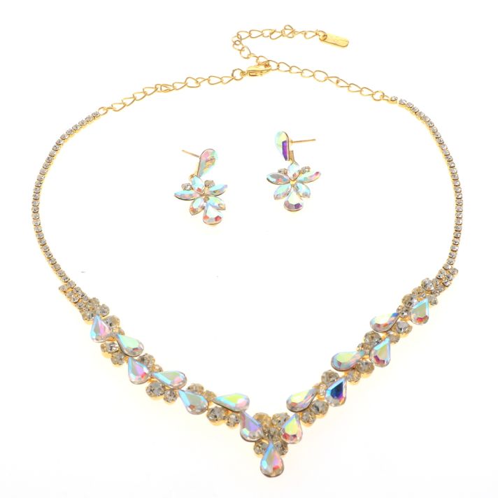 Rhinestone Necklace Set 