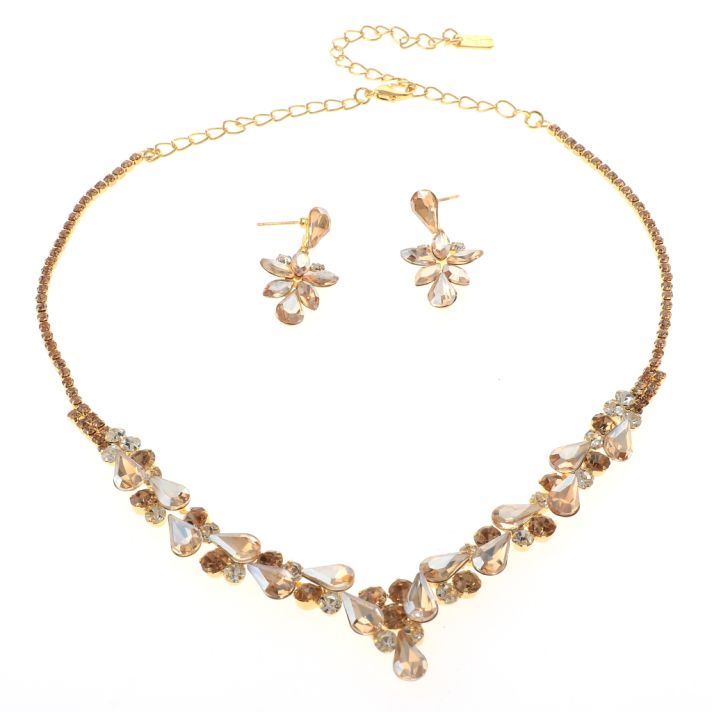 Rhinestone Necklace Set 